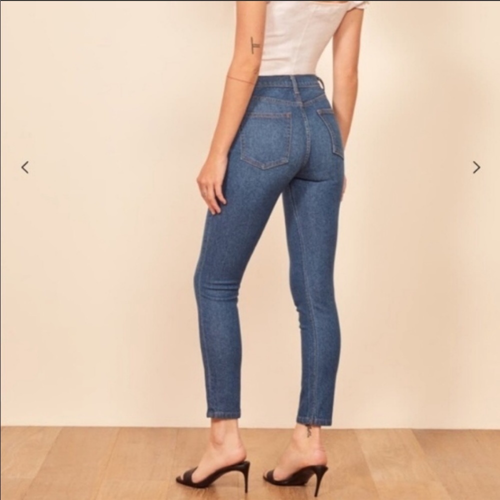 Reformation Blue Skinny Jeans